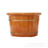 浴实木木盆厘米脚足桶橡木木盆小腿木桶保温25足三里泡洗脚洗脚泡