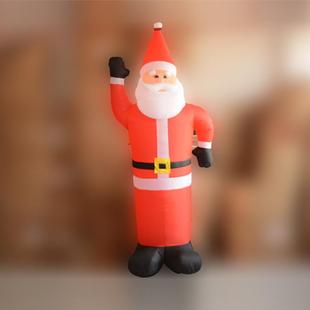 热销圣诞节装 44气招模手场 饰品餐厅商场圣迎宾充气布诞老人SD443