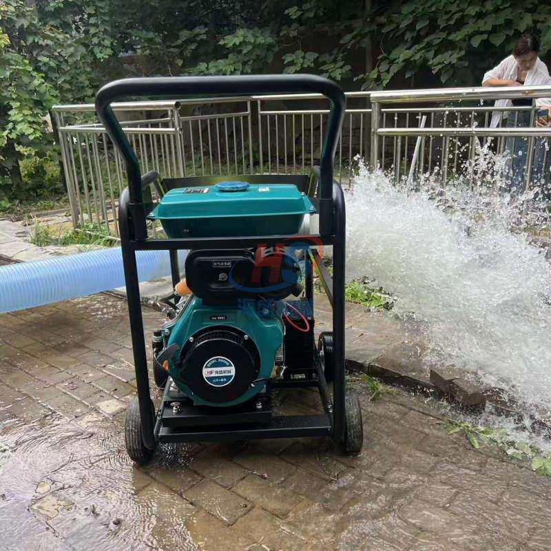 一键启动柴油机组抽水泵排涝农业灌溉6寸抽水泵铸铝自吸泵