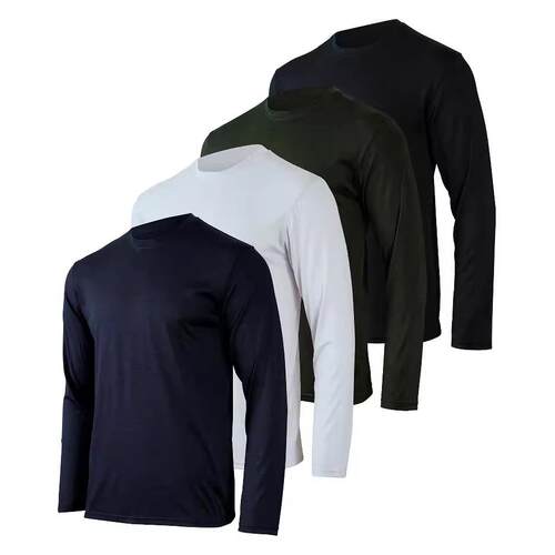 Men's Solid Color Long Sleeve T-Shirt