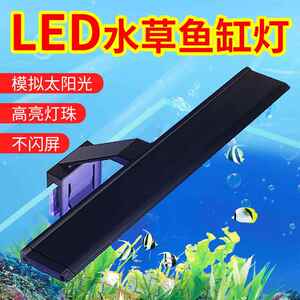 LED鱼缸灯 草缸爆藻灯微景观灯小型节能水族箱防水照明灯水草夹灯