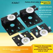 轻便外推门滑轮衣柜外推门滑轮挂衣箱外推门滑轮2门