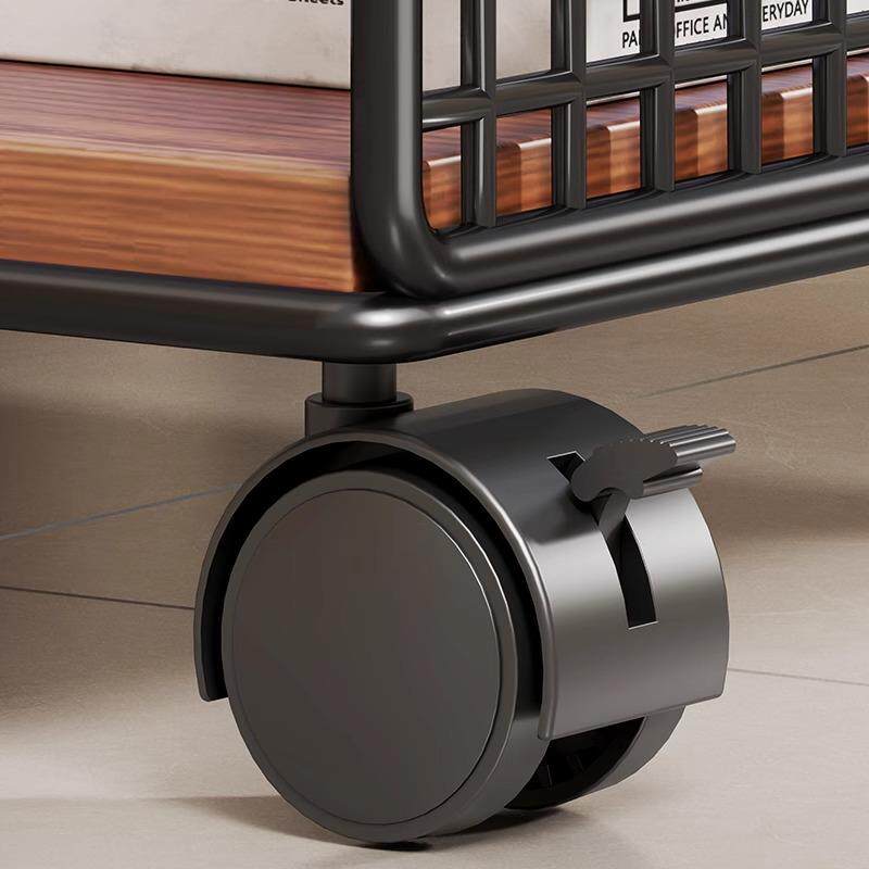 桌下置轮物架可移动打印机收纳架子地带公20276203室桌边电脑主机