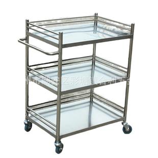 厂家直销不锈钢器械台医疗车器械车双层三层医用仪器医疗器械推车