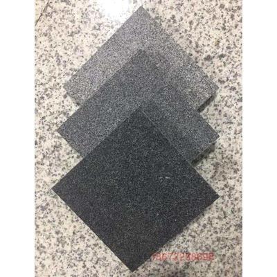 湖北随州火烧面石板材天然石材庭院地板砖户外芝麻黑火烧石地砖