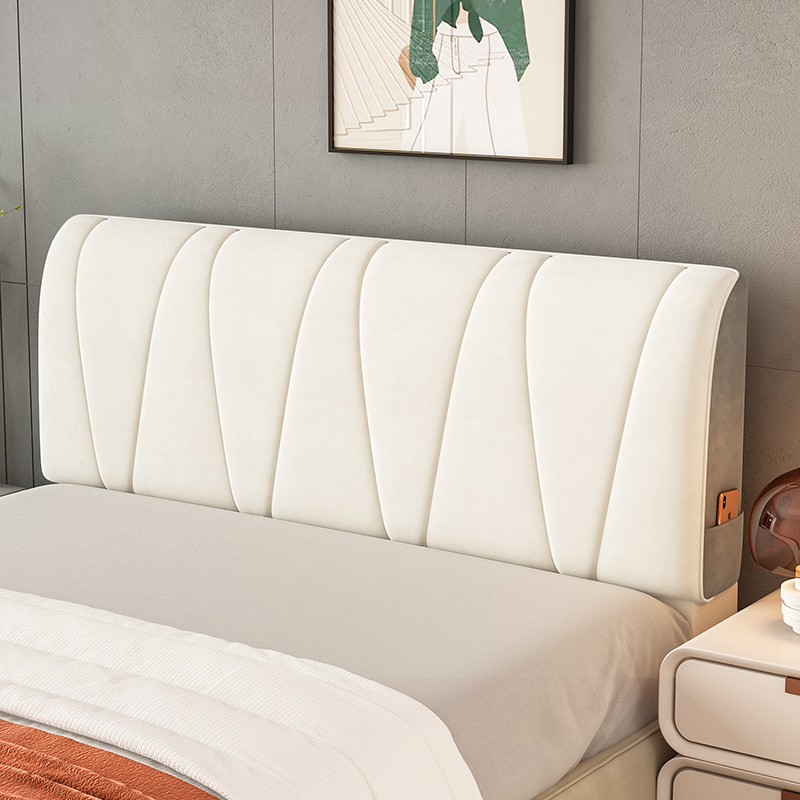 全包床头套罩软包遮丑加厚防尘通用全盖床头罩木床靠背套2023夷陵