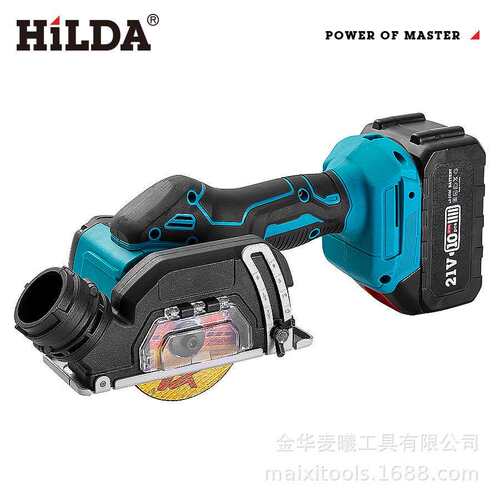 希尔达/HILDA锂电切割机切墙水电家用木工用切割机充电式大功率