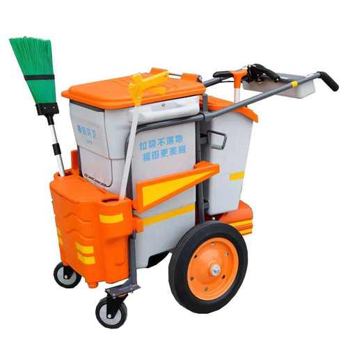 厂家环卫保洁车手推车清运人工垃圾车户外清洁车垃圾移动塑料人力