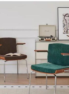 休闲椅北餐SMP椅欧复古靠人背小新户型家用靠背椅阳台简约单沙发