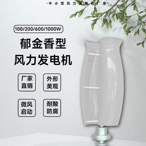 郁金香型风力发电机100-1000W外形美观