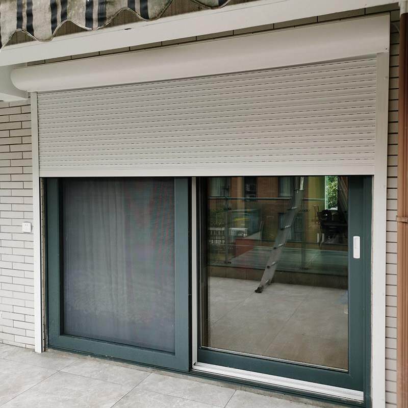 防盗遮阳卷帘窗铝合金电动别墅阳台卷帘门家用车库露台防盗卷闸门