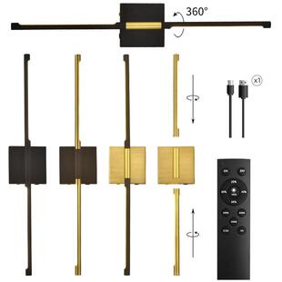 新款免接线充电壁灯带遥控免打孔壁灯长条客厅壁灯壁灯LED无极灯