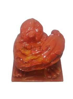福建印玺印南红章石龙仿古会卖批发寿山雕刻仿 摆件 销龟