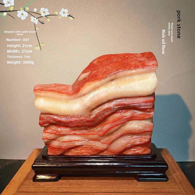 广西天然五花肉石挂件五花肉石挂件天然奇石装饰石家居装饰