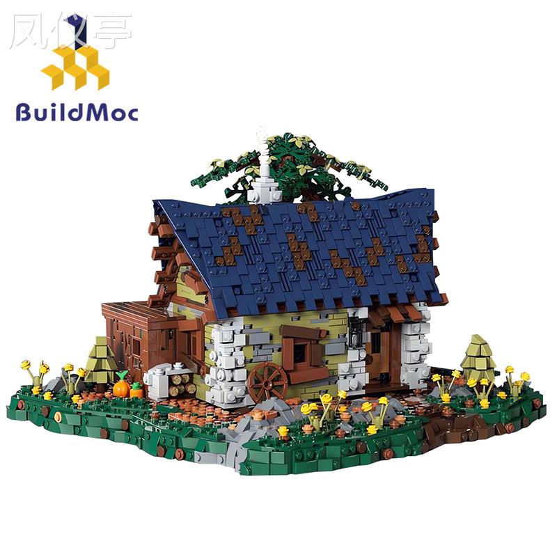 BuildMoc城堡系列MOC-35444奥利维亚的逍遥游益智拼搭积木玩具
