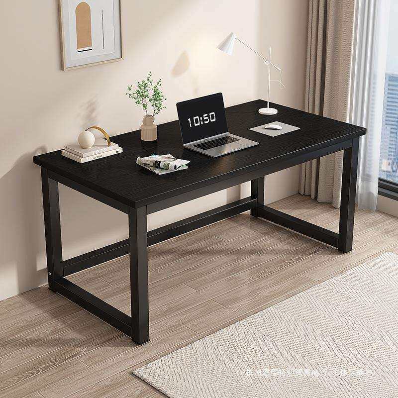 简约电脑桌台式家用现代桌子写字台简易学习桌钢木书桌双人办公桌