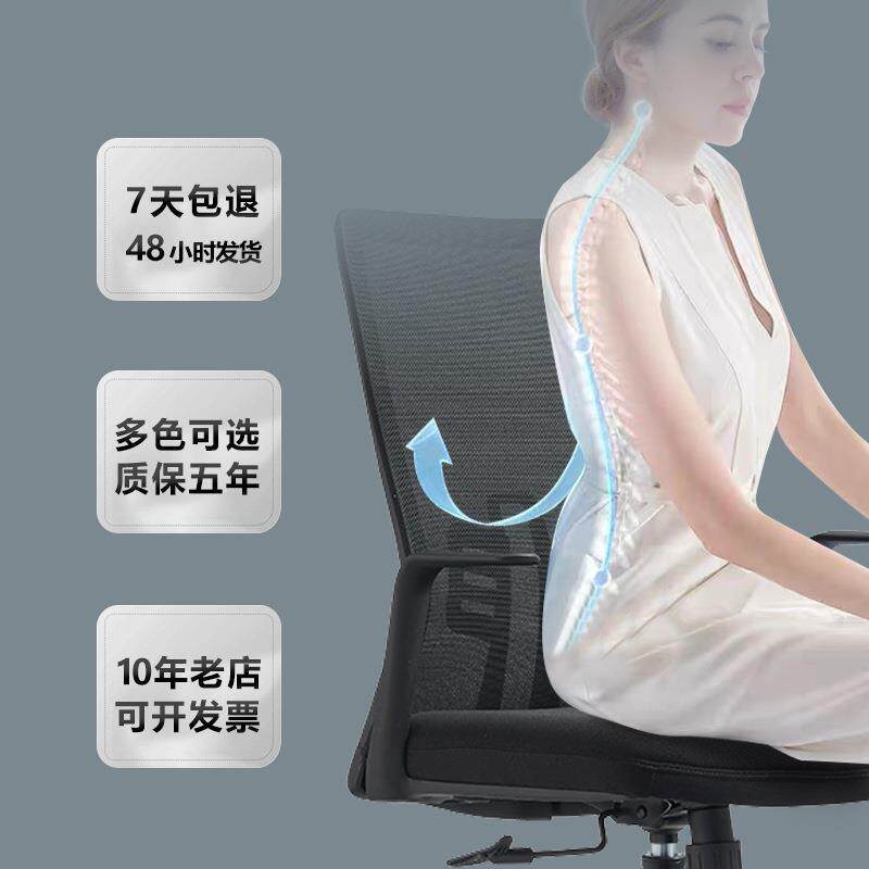 电脑椅子久坐适家用升降办公椅人体工学椅成人舒23学习座椅靠背可