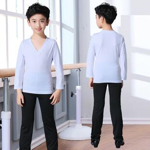 秋季男童拉丁舞练功服装儿童比赛带钻演出服摩登交谊舞蹈服装成人