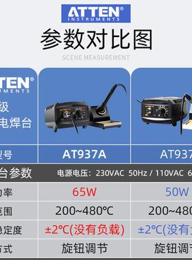 ATTEN安泰信AT937A焊接工具防静电络铁65W维修电焊台
