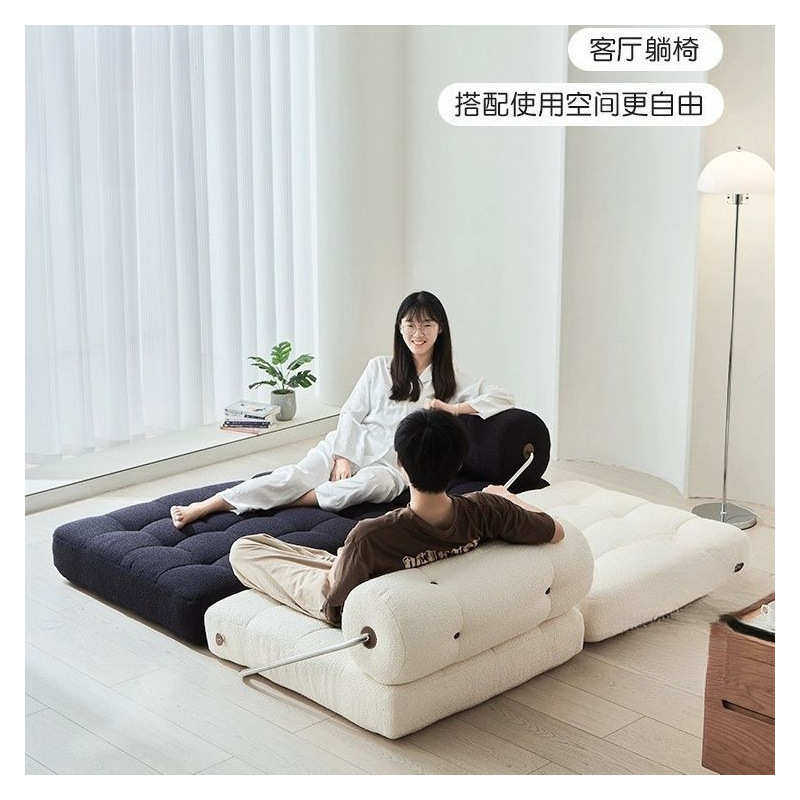 沙发床两用客厅沙发椅中古梳化懒人沙发单人位折叠床,住宅家具,布艺沙发,淘宝优惠券,粉丝福利购,淘宝优惠卷
