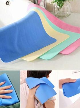 Faux suede cleaning cloth, highly absorbent and lint-free, s