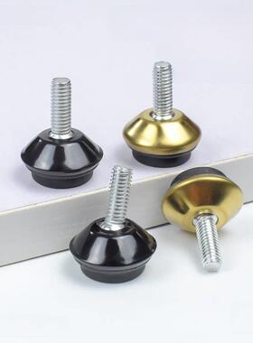 尼龙万能脚杯可调支撑脚螺钉M6可调脚固定机脚机柜脚垫脚掌重型脚