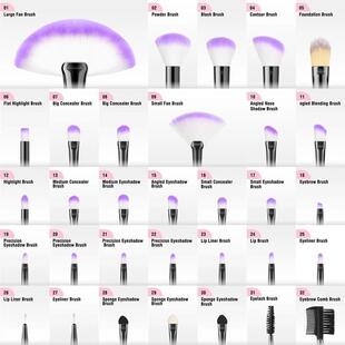 10-32PCS Makeup Brush Set Soft Fluffy Powder Foundation Cont