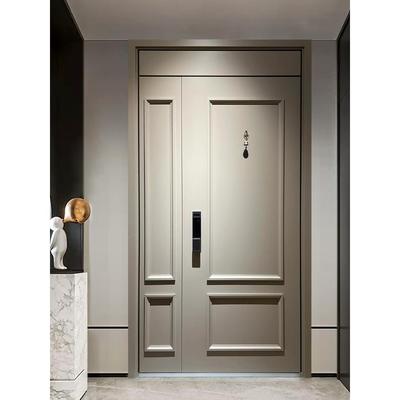 法式入户门防盗门子母门单门现货甲级门进户门中古奶油风白色复古