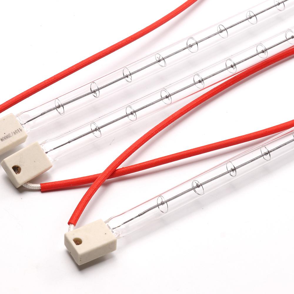 红外线灯管透明2KW1115mm加热单管PET吹瓶机卤素灯管加热灯发热管