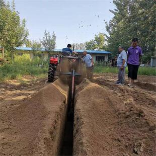 大型链条开沟机管道电缆挖沟农用果园排水沟葡萄地施肥挖沟机