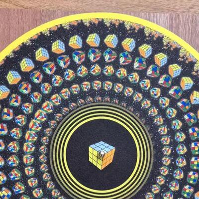 跨境新品热销Animated Zoetrope Slipmat —12光学幻觉转盘垫地垫