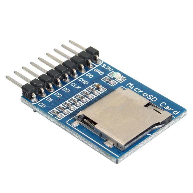 Micro SD卡模块 存储模块 开发板 SD卡座 SD卡读写模块 9Pin 9针