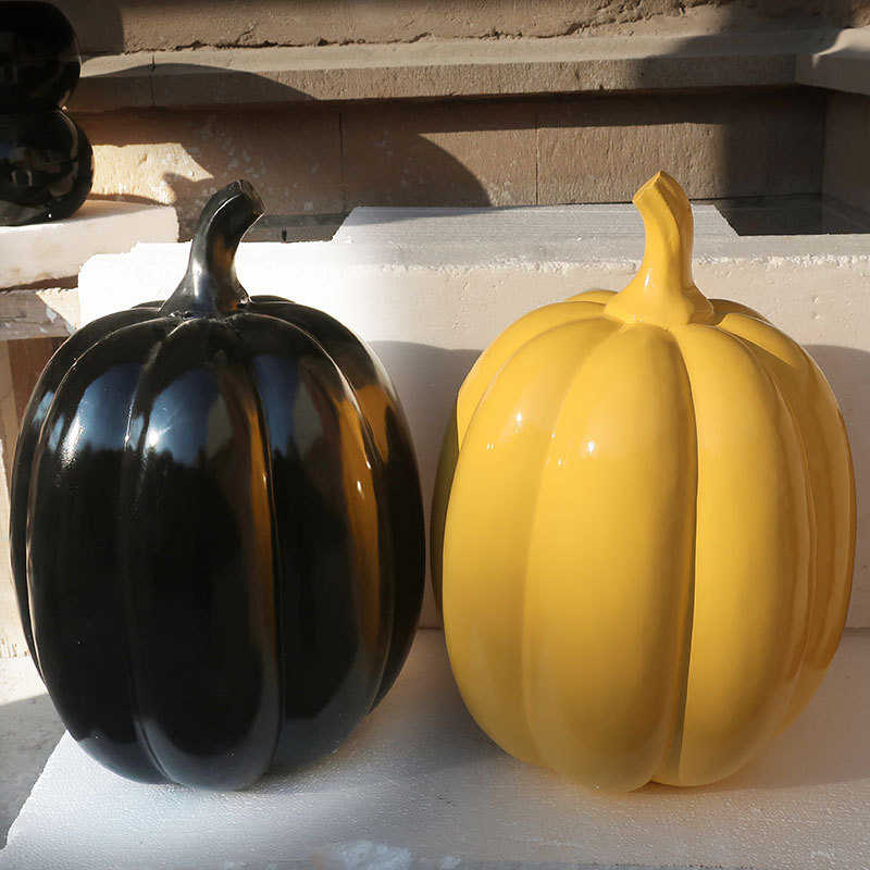 仿真南瓜玻璃钢雕塑摆件书房店面招财装饰乔迁创意工艺品伴手礼品