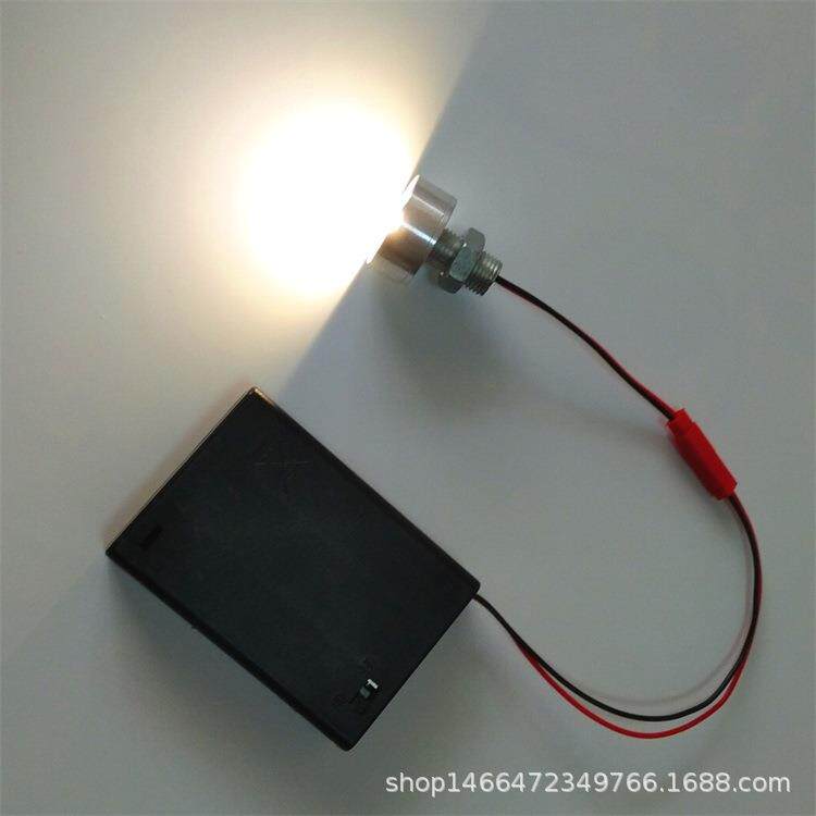 5vled灯泡灯珠电池夜灯灯笼DIY无线手工小彩灯迷你小灯泡带开关