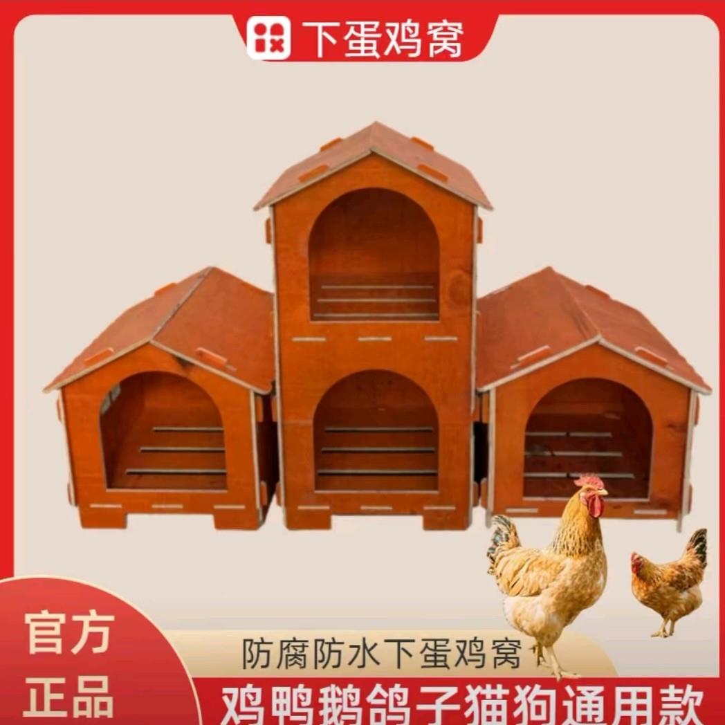 户外实木制鸡笼子鸡窝鸡房子鸡笼兔笼猫舍鸟笼家用狗窝鸽子笼