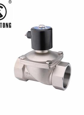 电磁阀5厂家2W-40膜片0式DN32DN4DN0不锈钢丝扣AC22V0进水VVI电磁