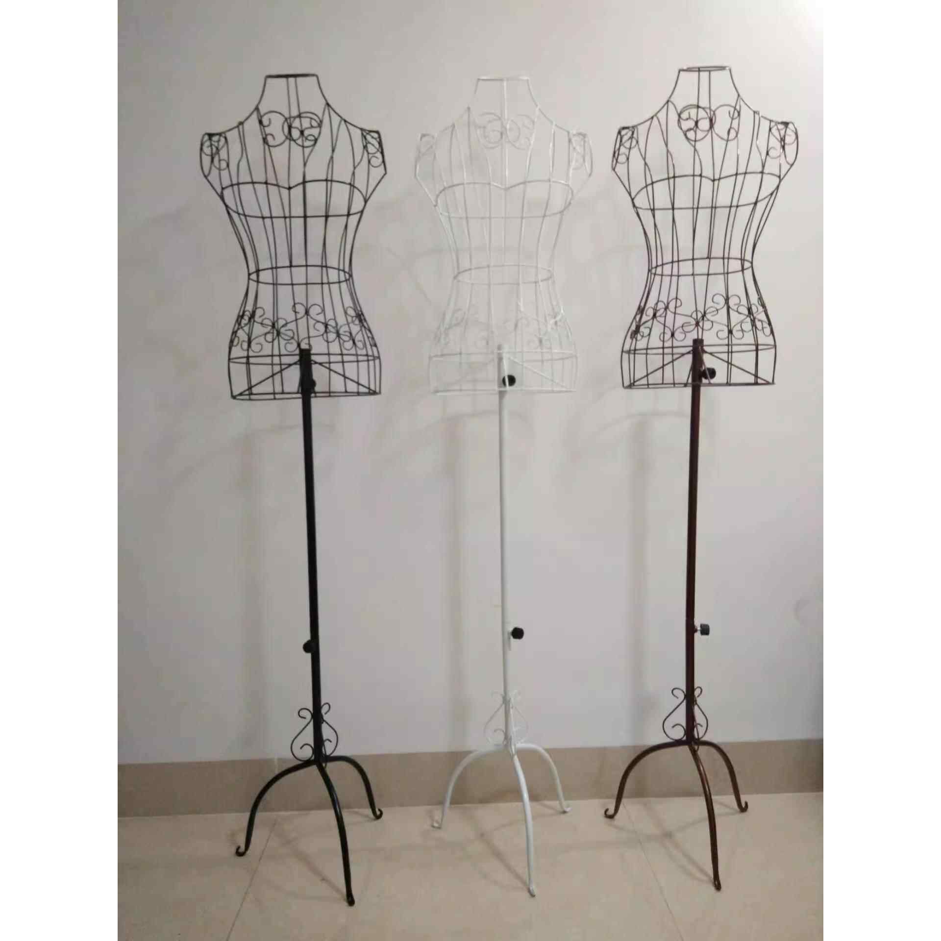 铁艺模特架货架模道具 铁艺服装展示架 女人模特模特服装店婚纱架