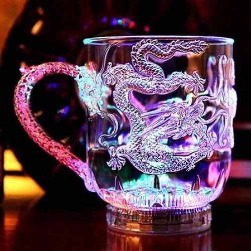 LED Flash Magic Color Changing Dragon Cup Water Activated Li