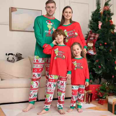 Little Monster Animation Parent Child Home Clothes Pajama