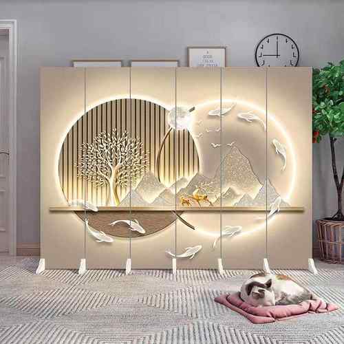 屏风隔断客厅办公室可折叠简约现代欧式移动酒店遮挡帘饭店包间