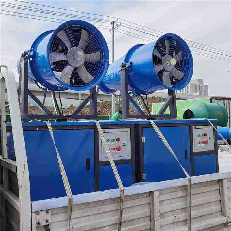 工业除尘雾炮机 高射程喷雾炮机 工地降尘喷雾机批发煤场雾炮机