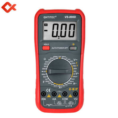 QHTITEC万用表VS890D数字高精度全自动电工万能表数显式万用表