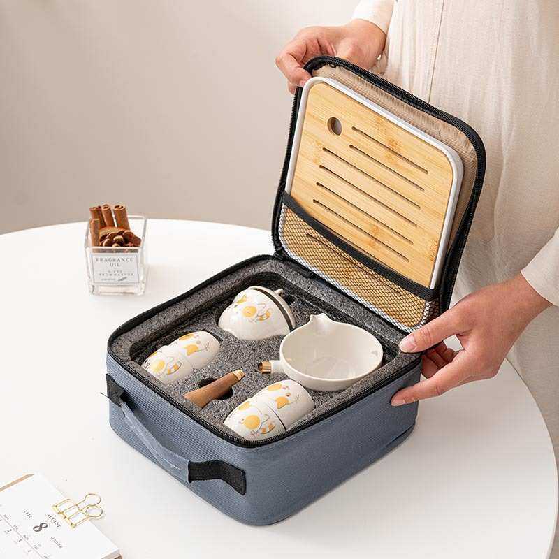 360度功夫茶具套装 自动旋转泡茶器家用冲茶壶旅行便携式礼品logo,餐饮具,旅行茶具,淘宝优惠券,粉丝福利购,淘宝优惠卷