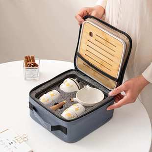 自动旋转泡茶器家用冲茶壶旅行便携式 360度功夫茶具套装 礼品logo