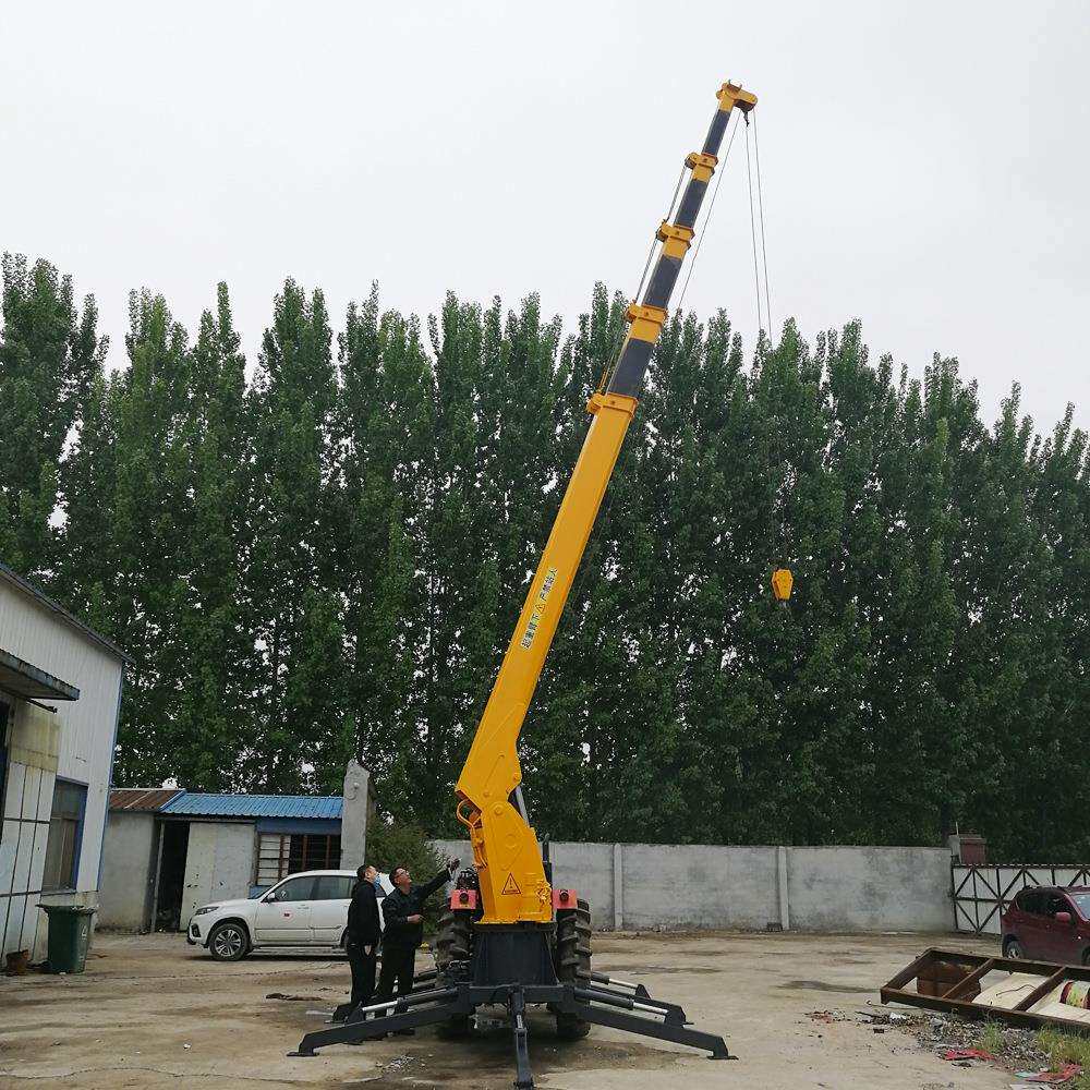5吨拖拉机吊车 6吨斜趴腿拖拉机吊 农用拖拉机改装液压吊车