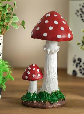户外仿真蘑菇摆件别墅园林景观雕塑小品花园庭院幼儿园植物装饰