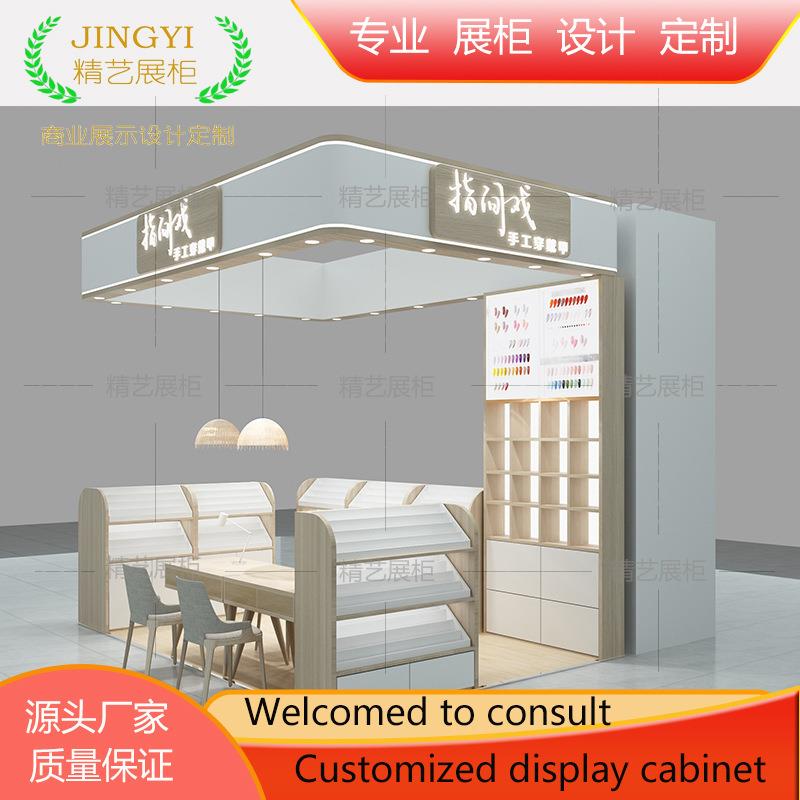商场中岛穿戴甲展柜美睫美甲产品陈列展示柜烤漆货柜出口款
