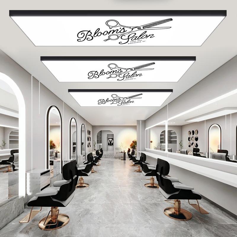 超亮方形吊灯舞蹈教室理发店服装店直播间展厅美发店无影灯吸顶灯