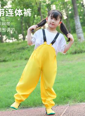 儿童雨衣背带雨裤防水全身男女童幼儿园套分体式防暴雨