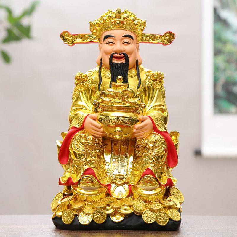 财神佛像装饰招财宝财神风水祭拜家庭招财宝财神寺庙神像
